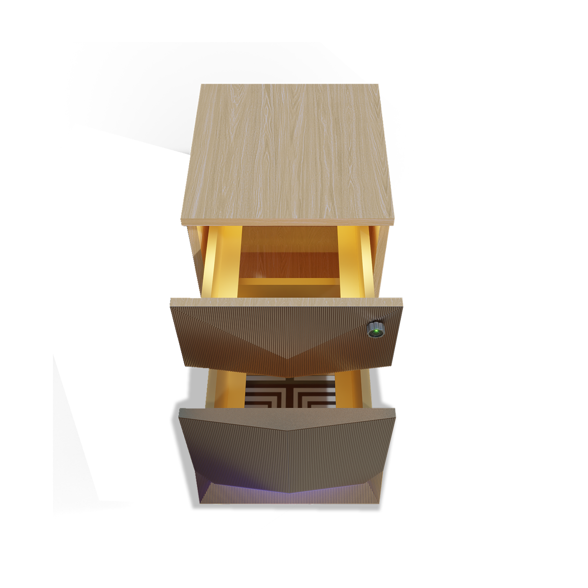 Della Luxury Products - Office Products - Office Workstation - Maria - Two Drawer Freestanding Pedestal