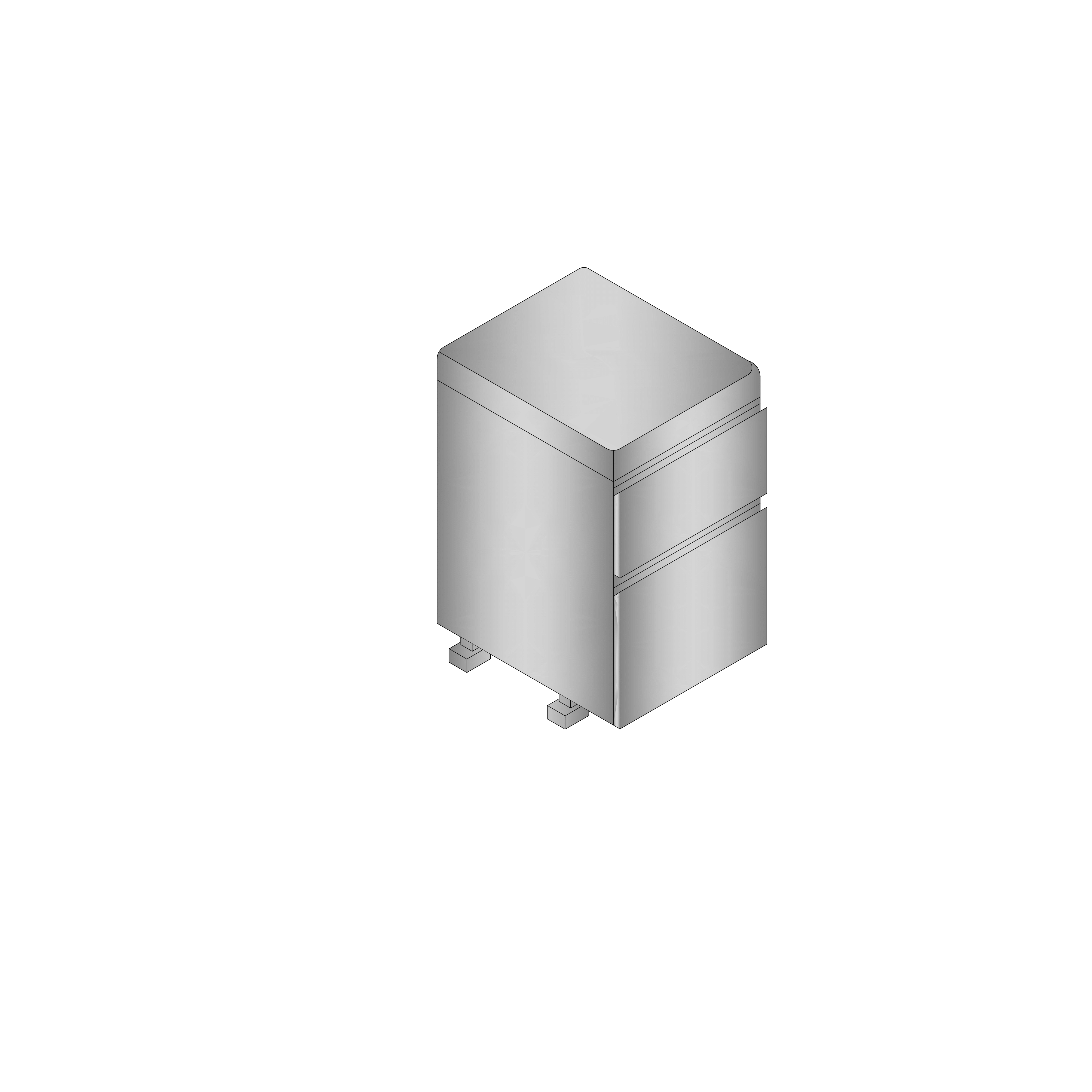 Pericles Mobile Pedestal (2 Drawers)