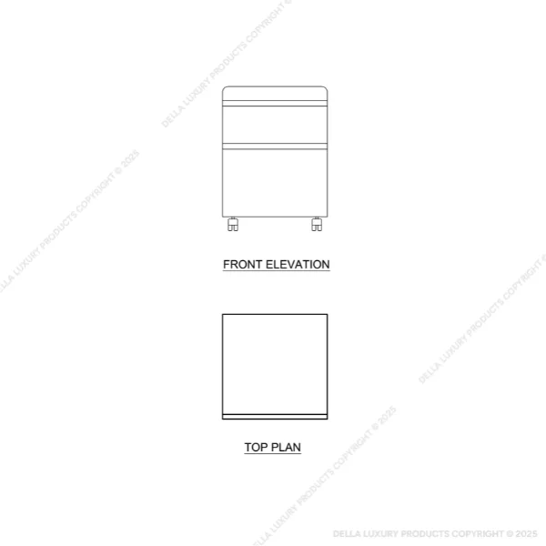 4-Bardiya Mobile Pedestal ( 2 Drawers ) OFFI-WP-569075