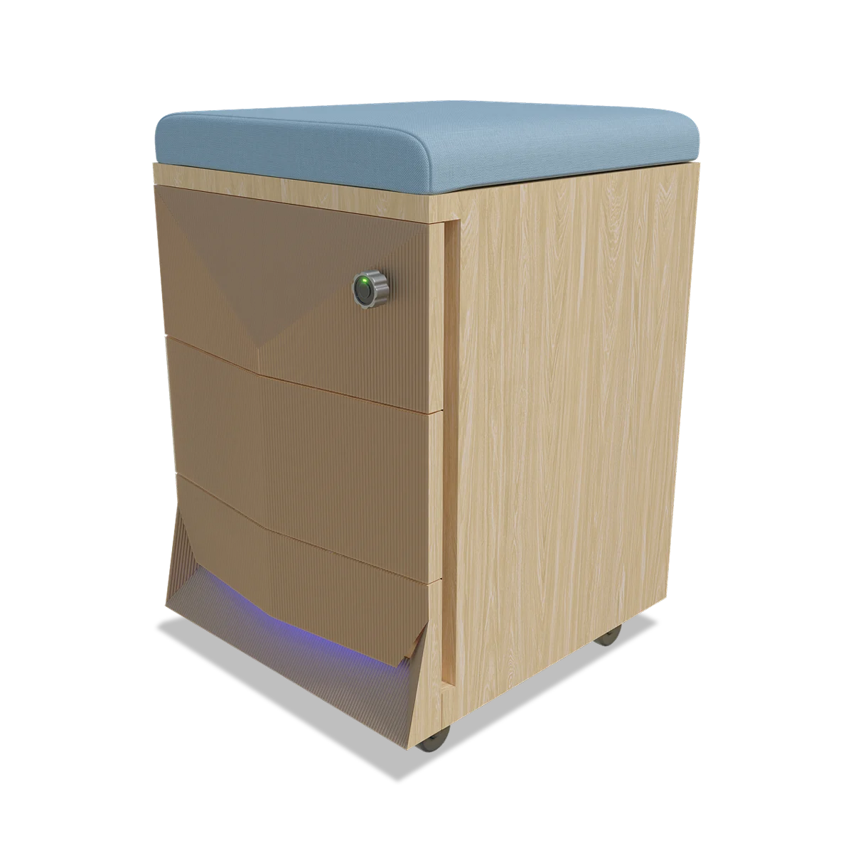 Della Luxury Products - Office Products - Office Workstation - Maria - Three Drawer Mobile Pedestal