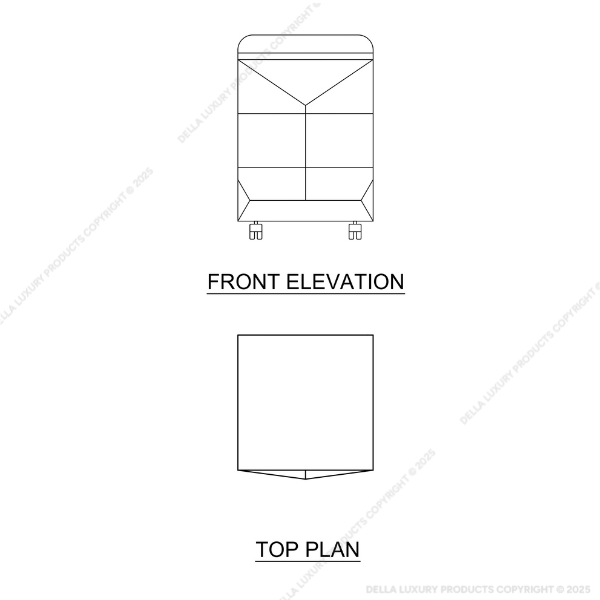 Della Luxury Products - Office Products - Office Workstation - Maria - Three Drawer Mobile Pedestal