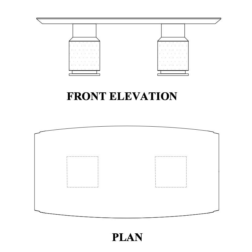 Giv Barrel Shape Conference Table