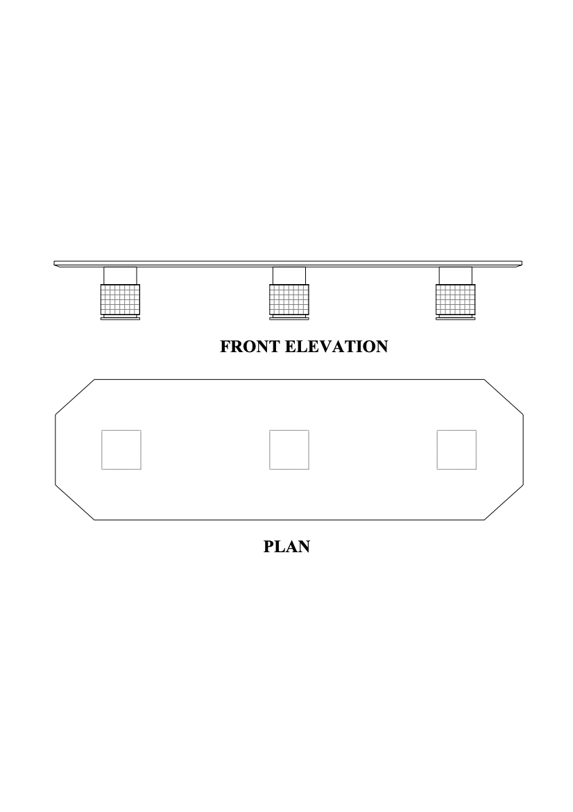 Antiochus Polygonal Shape Boardroom Table