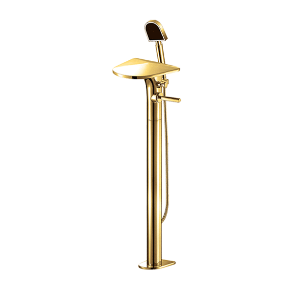Vetta Floor Mounted Bath Shower Mixer (Gold)