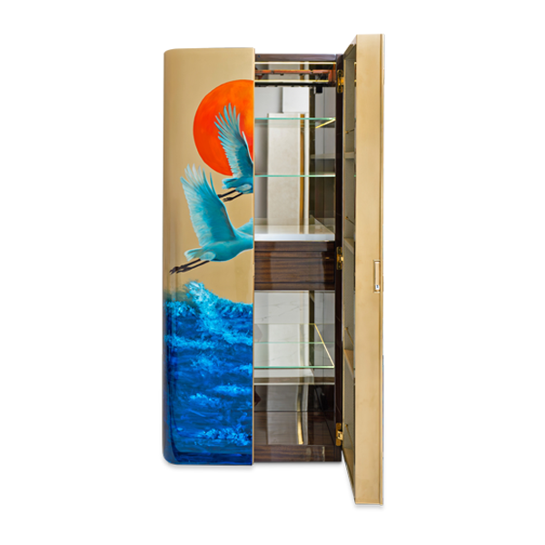 Della Luxury Home Furniture Hurmz Collection Upright Bar thumbnail
