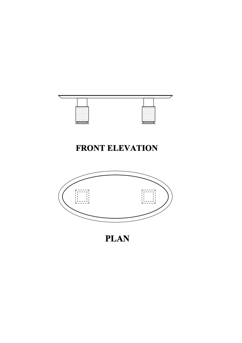 Agas Oval Conference Table