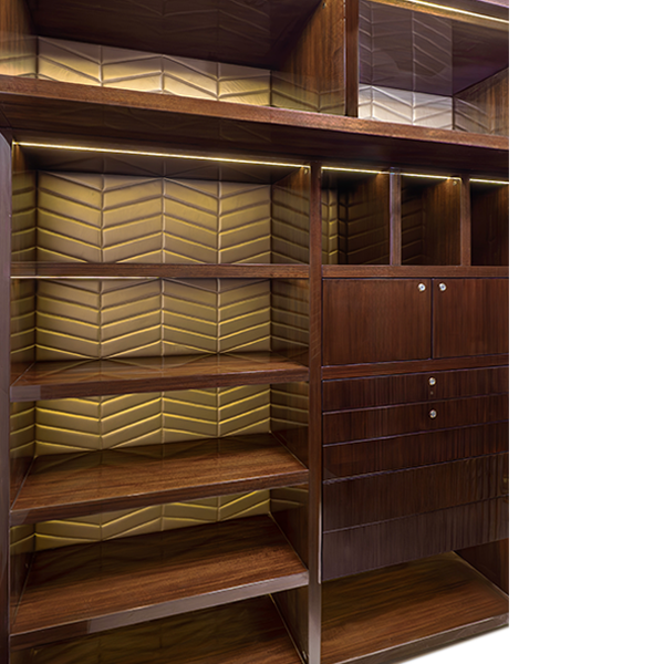 Della Luxury Home Furniture Gelsha Collection Walk in wardrobe thumbnail