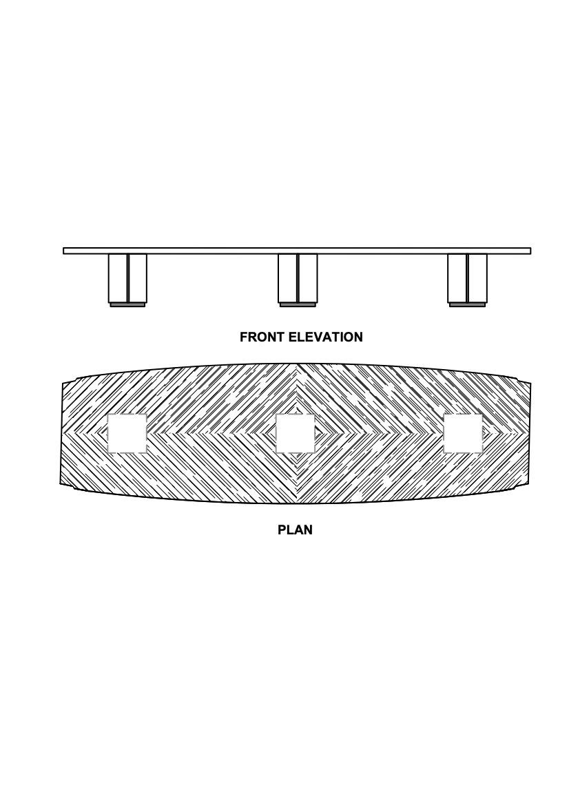 Philippe Barrel Boardroom Table