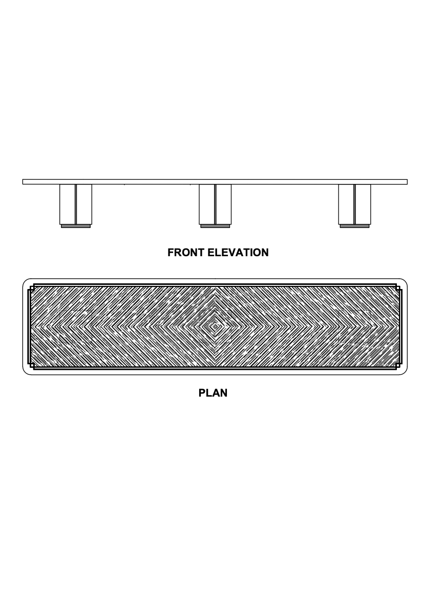 Philippe Rectangular Boardroom Table