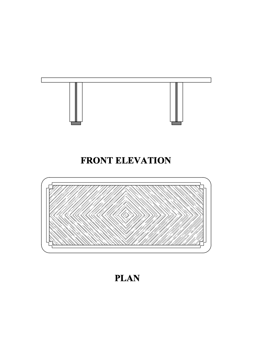 Philippe Rectangular Conference Table