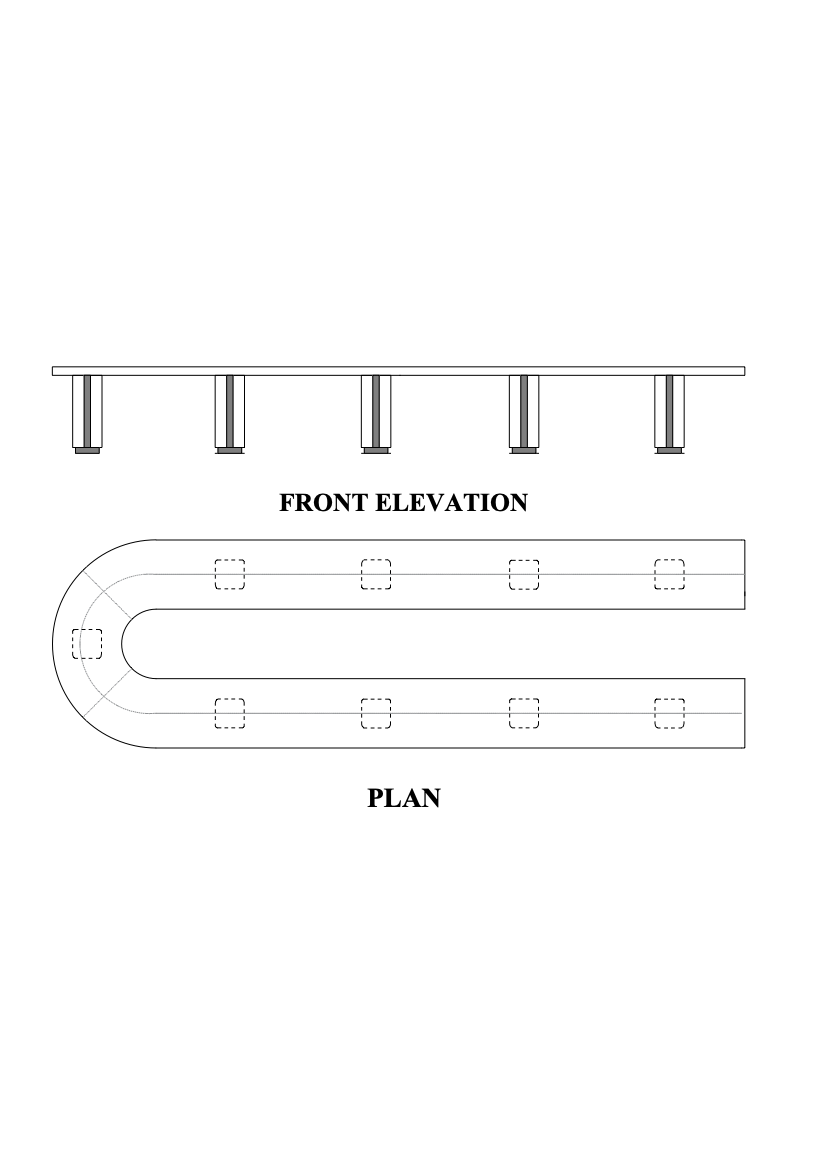 Philippe U Shape Boardroom Table