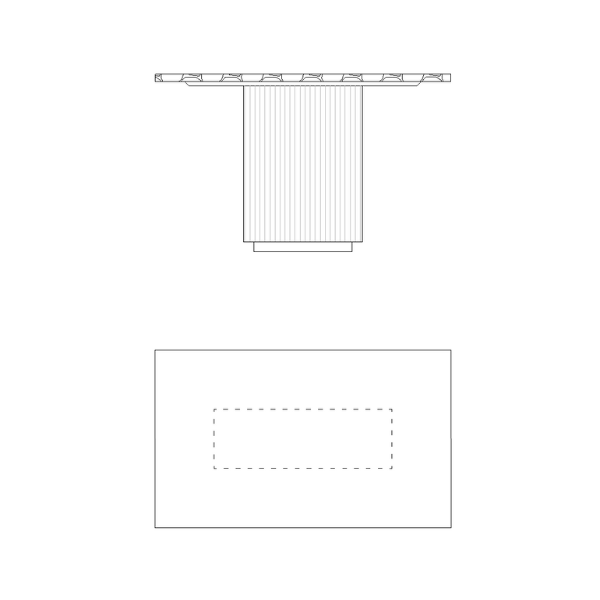 Ahurani Rectangular Pedestal HOME-WP-581095