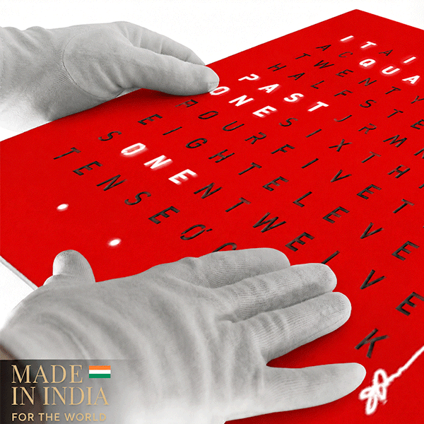 Rudabeh Word Clock