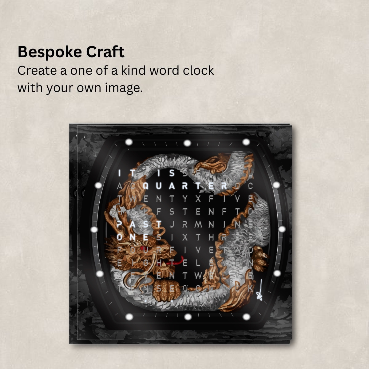 4-Della Word Clock DECO-WP-583019