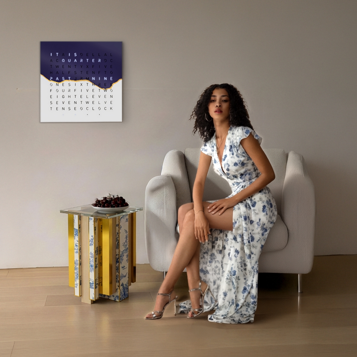 7-Della Word Clock DECO-WP-583019