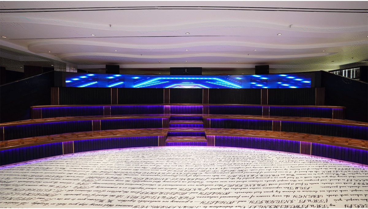 Customized Script on the Carpet Roll