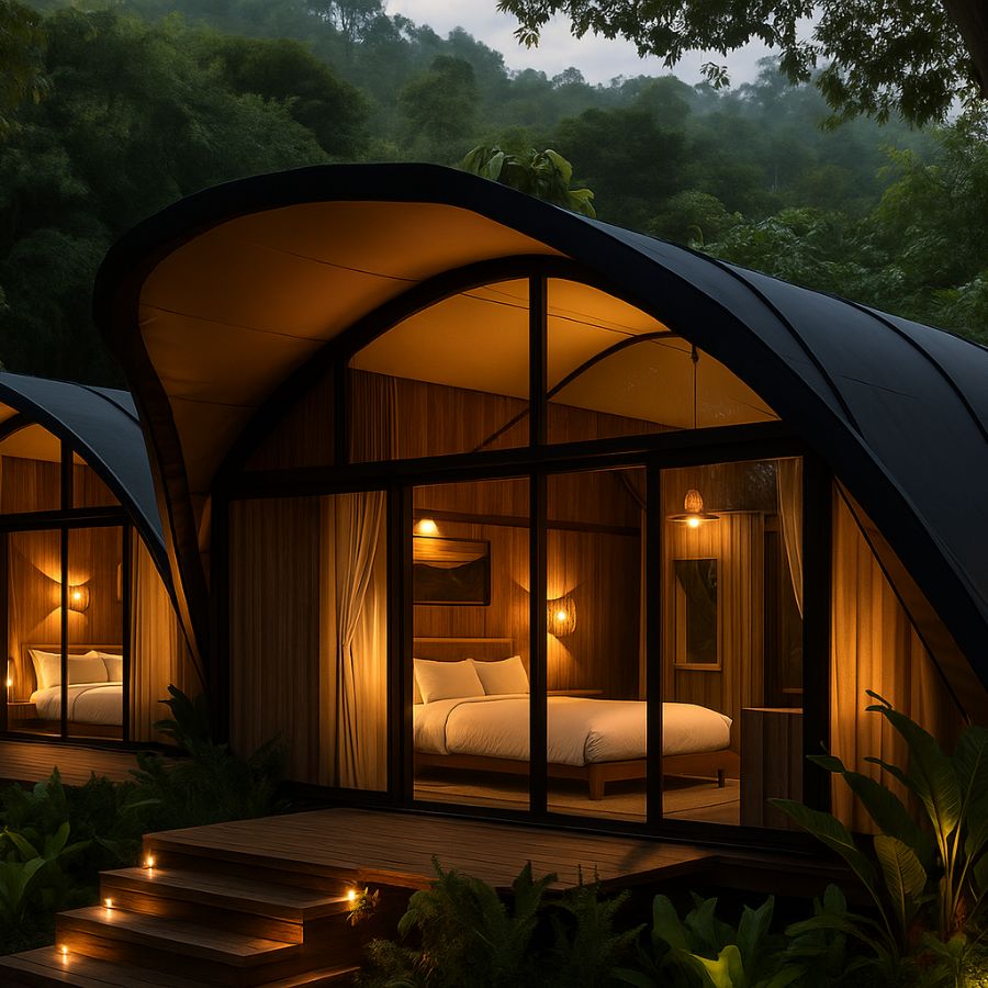 Golf Course Theme Glamping Tent