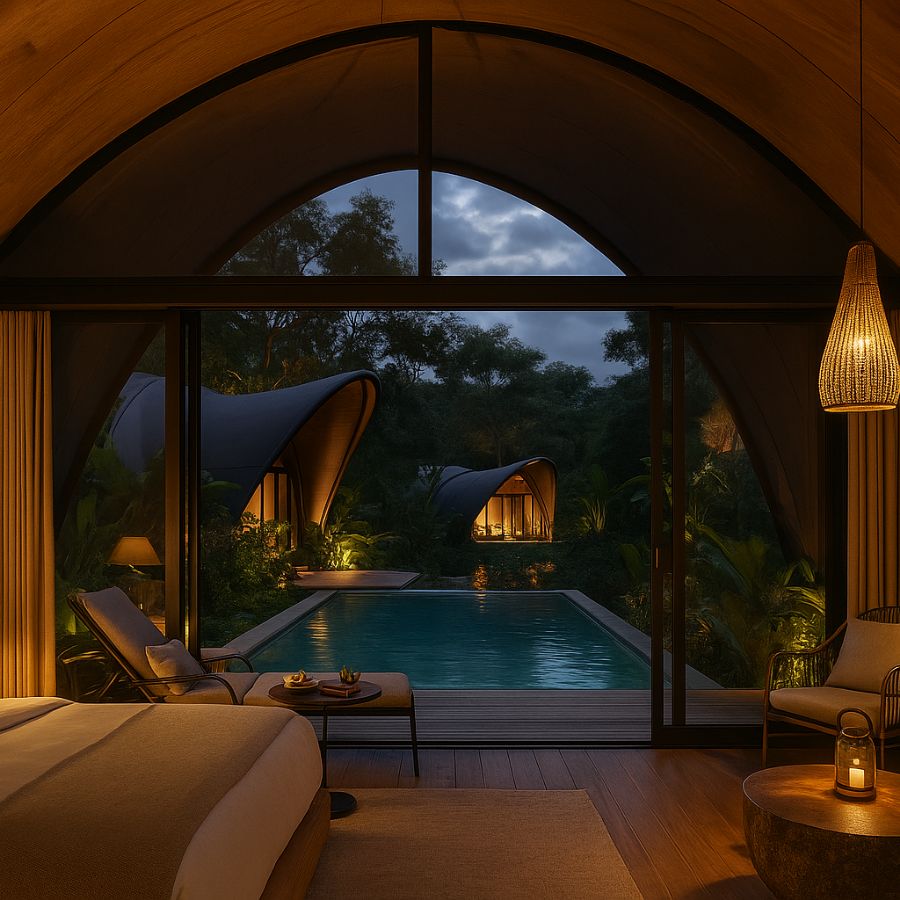 Golf Course Theme Glamping Tent