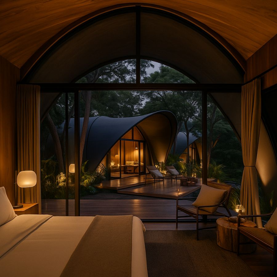 Golf Course Theme Glamping Tent