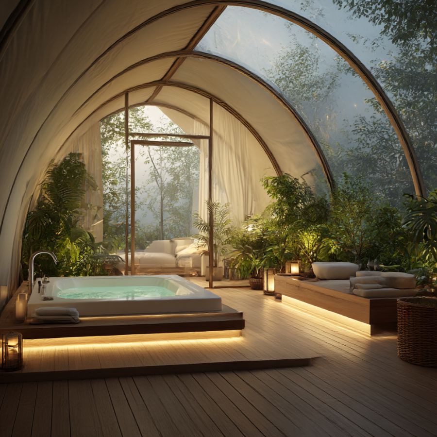 Wellness Theme Glamping Tent