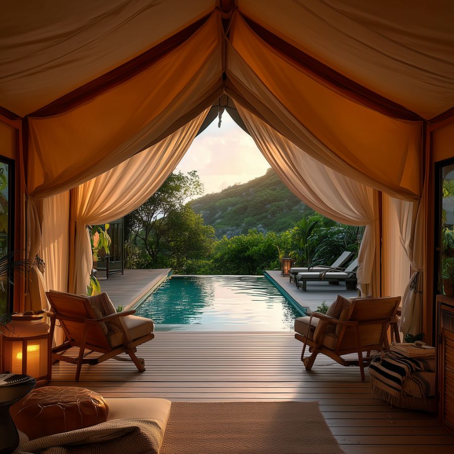 Wildlife Theme Glamping Tent