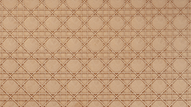 Brown Cross Stitch Panel