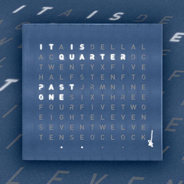 Blue Pepper Word Clock DECO-WP-585788